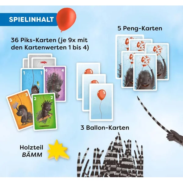 Haba Jeu de cartes pour enfants Piks & Peng