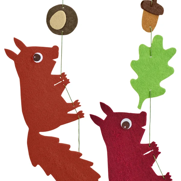 Haba Kit créatif Premier enfilage guirlande en feutre Écureuil