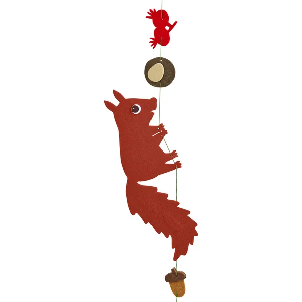 Haba Kit créatif Premier enfilage guirlande en feutre Écureuil