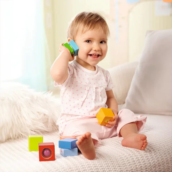 Haba Premiers cubes de découverte pour les tout-petits Perception sonore à partir de 12 mois