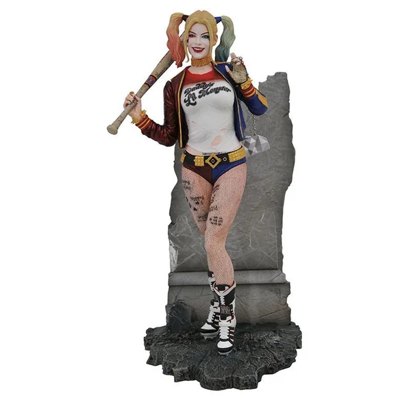 HARLEY QUINN STATUETTE SUICIDE SQUAD DC MOVIE GALLEY DIAMOND SELECT 20 CM