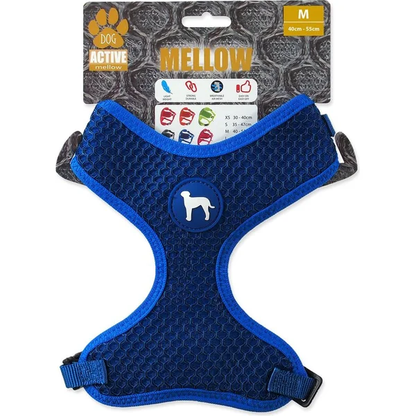 Harnais Active Dog Mellow M bleu foncé 1,5x40-55cm