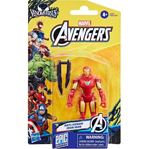 HASBRO - Avengers Venomversus Anti-Venom Iron Man, figurine avec accessoires