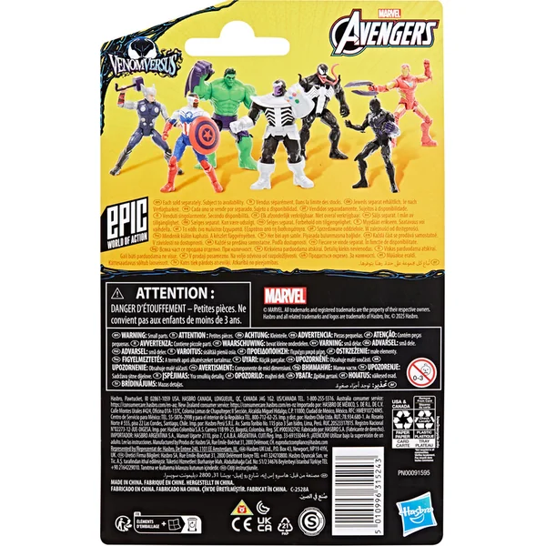 HASBRO - Avengers Venomversus Anti-Venom Iron Man, figurine avec accessoires