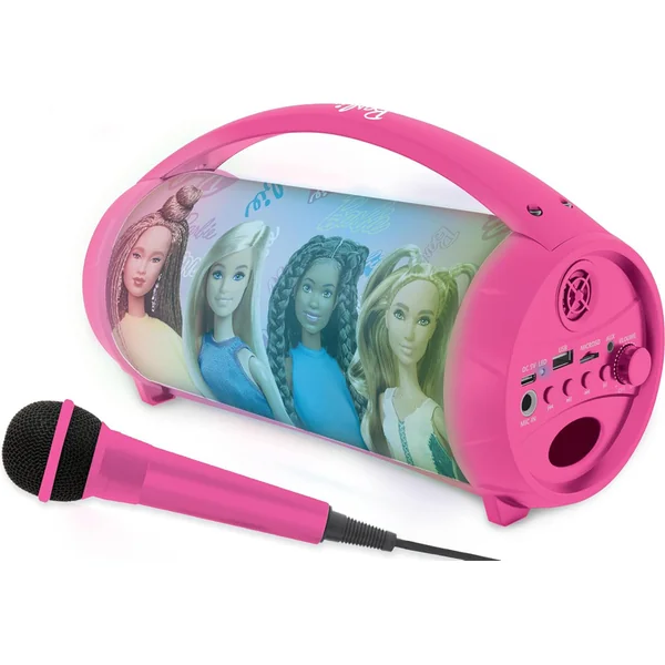 Haut-parleur avec microphone Boombox Barbie