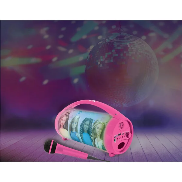 Haut-parleur avec microphone Boombox Barbie
