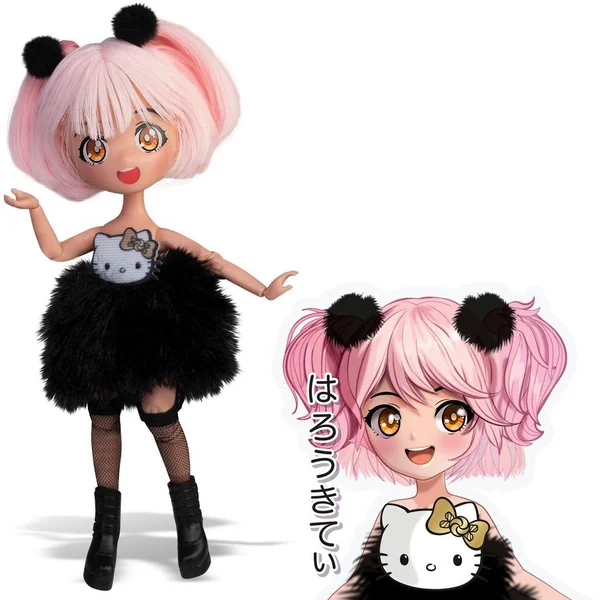 HELLO KITTY - POUPEE ARTICULEE 4SF GOLDEN DIVA