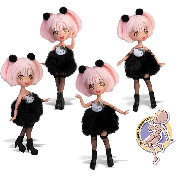 HELLO KITTY - POUPEE ARTICULEE 4SF GOLDEN DIVA