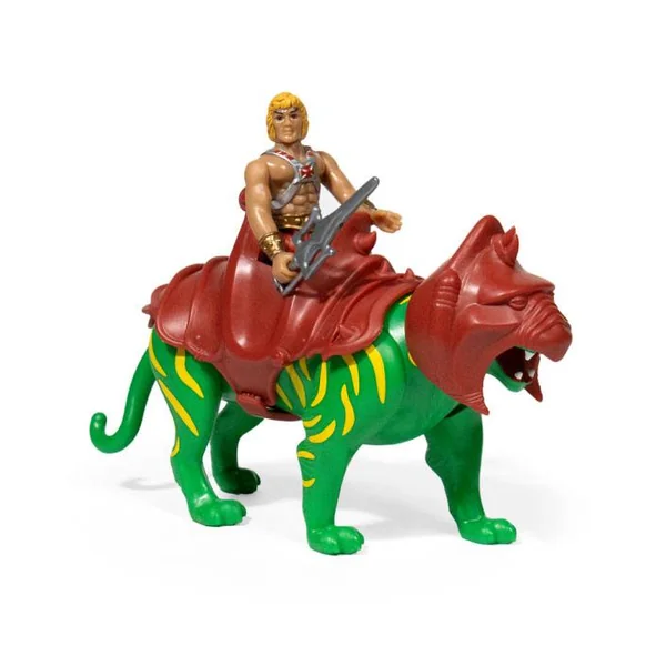 HE-MAN & BATTLECAT PACK 2 FIGURINES MASTERS OF UNIVERSE RE-ACTION SUPER7