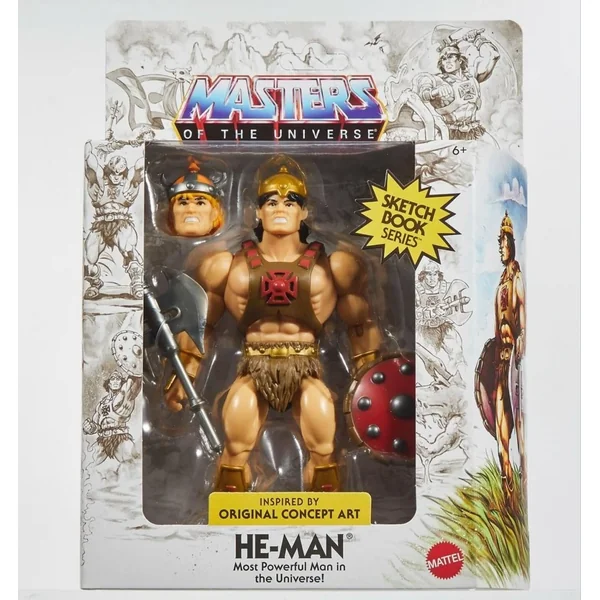 He-Man figurine Masters of the Universe Origins Sketchbook Series Mattel 14 cm
