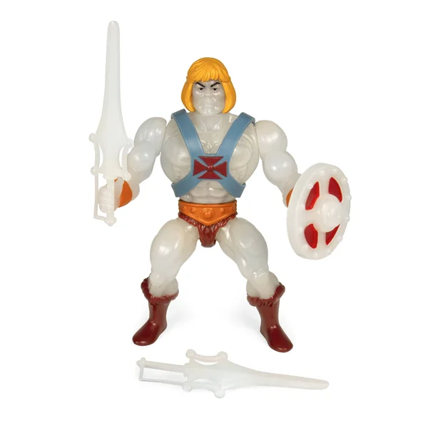HE-MAN GLOW IN THE DARK FIGURINE MOTU VINTAGE COLLECTION SERIES 4 SUPER7 14 CM