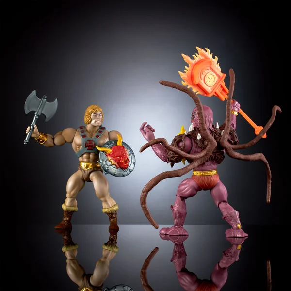 He-Man & Vecna pack 2 figurines Masters of the Universe x Stranger Things Origins Mattel 14 cm