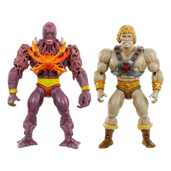 He-Man & Vecna pack 2 figurines Masters of the Universe x Stranger Things Origins Mattel 14 cm