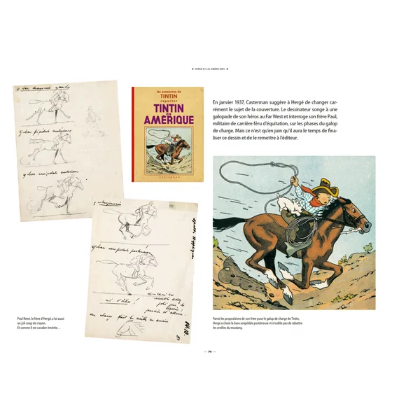 HERGE, TINTIN ET LES AMERICAINS - monographie de Philippe Goddin Editions Moulinsart 2020 (24482)