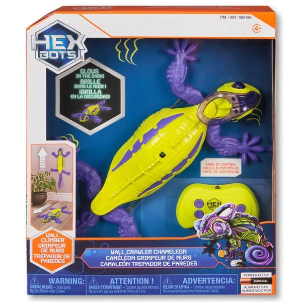 HEX BOTS GECKO RADIOCOMMANDE PHOSPHORESCENT GRIMPEUR DE MURS - VIOLET