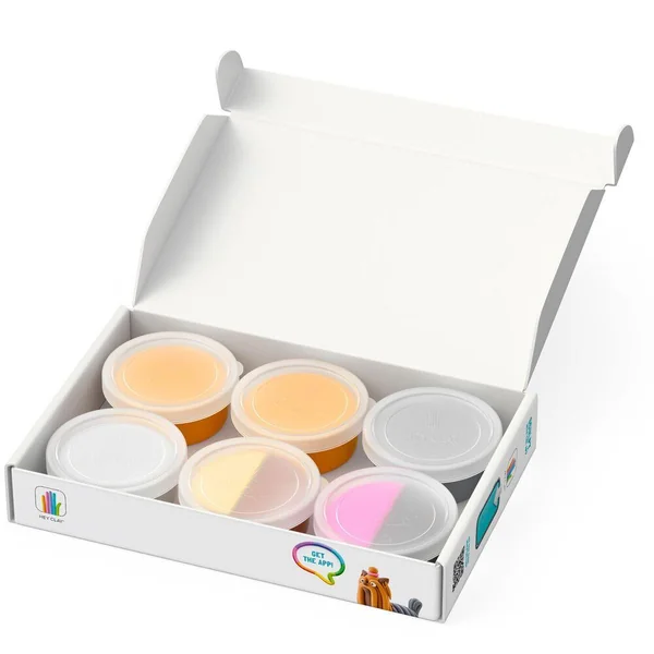 HEY CLAY 6 POTS HISTOIRE DE CHIENS