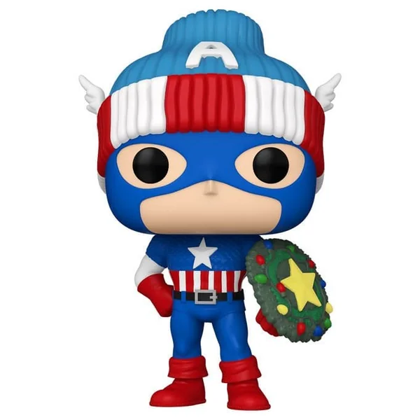 Holiday Captain America figurine Marvel POP 1438 Funko