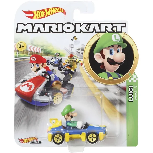 HOT WHEELS - MARIO KART - VEHICULE LUIGI