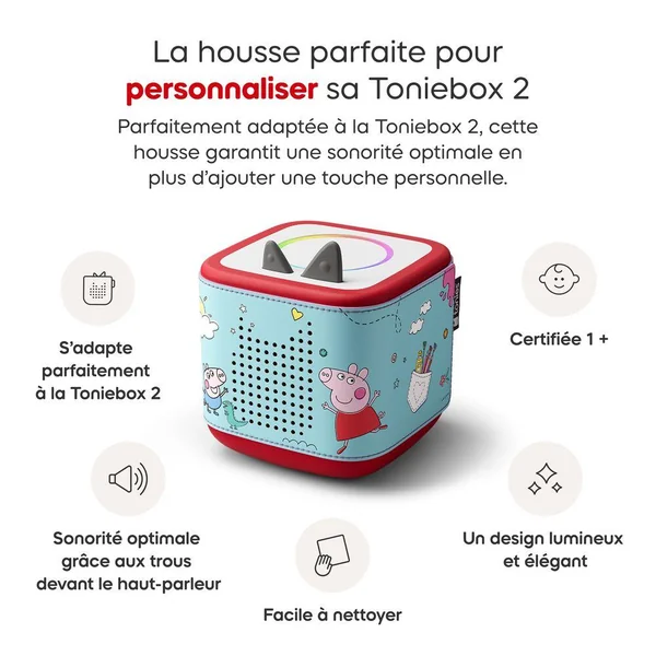 HOUSSE TONIEBOX 2 - PEPPA PIG