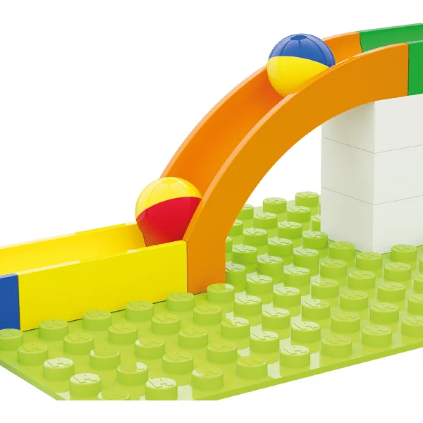 HUBELINO Circuit à billes - extension 12 pcs, toboggan