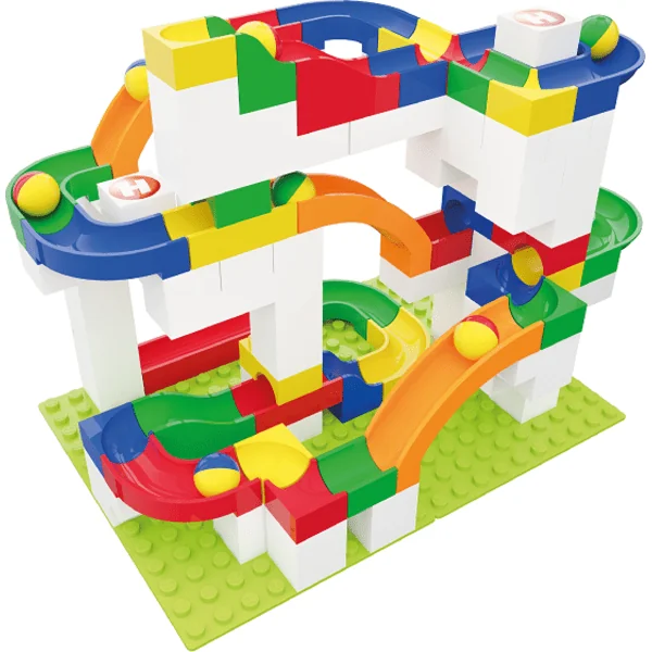 HUBELINO Circuit à billes - extension 12 pcs, toboggan