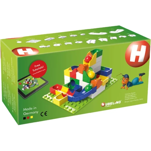 HUBELINO Circuit à billes - extension de 43 pièces, avec interrupteur