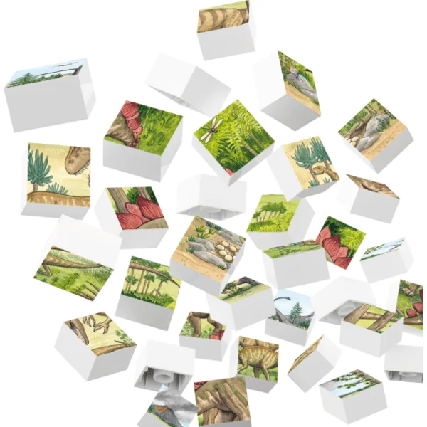 HUBELINO Puzzle-Monde des dinosaures