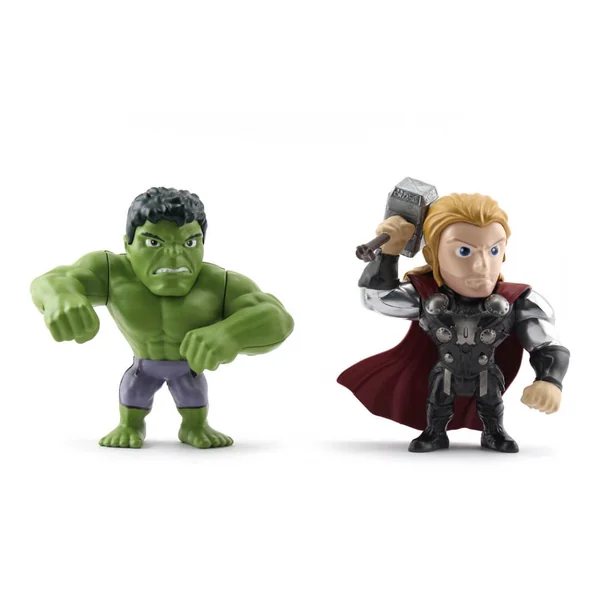 HULK & THOR FIGURINES AVENGERS AGE OF ULTRON JADA METALS DIE CAST M66