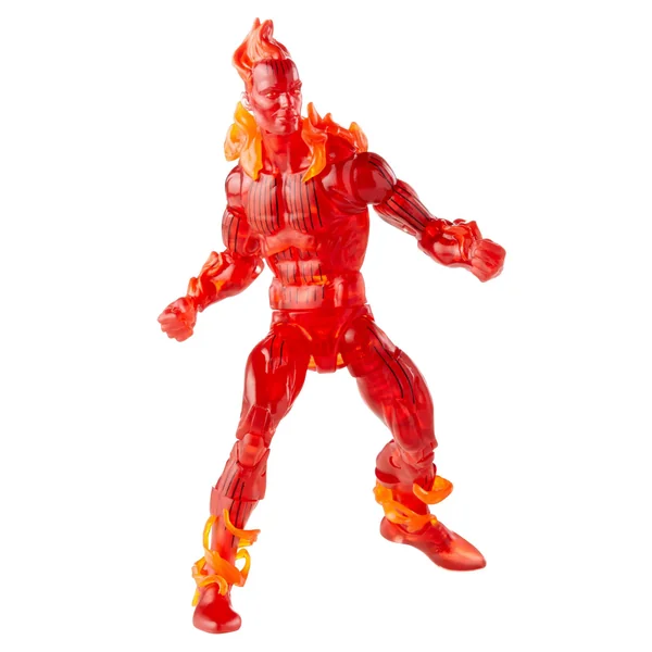 Human Torch figurine Fantastic Four Marvel Legends Retro Collection Hasbro 15 cm