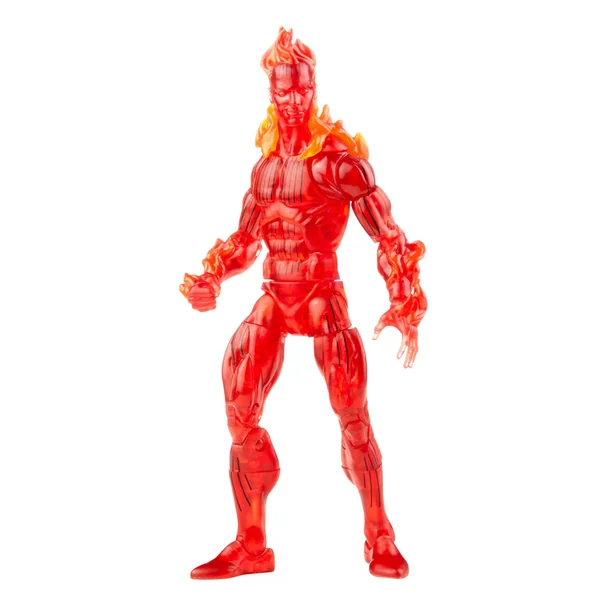 Human Torch figurine Fantastic Four Marvel Legends Retro Collection Hasbro 15 cm