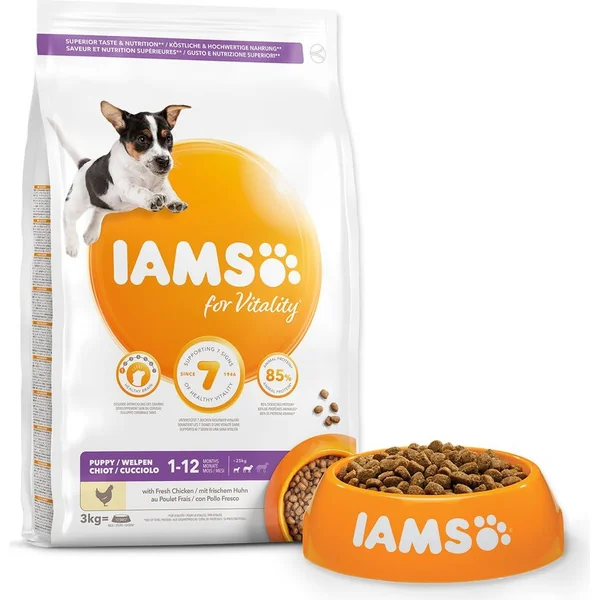 IAMS Chien Chiot Petit & Moyen Poulet 3kg