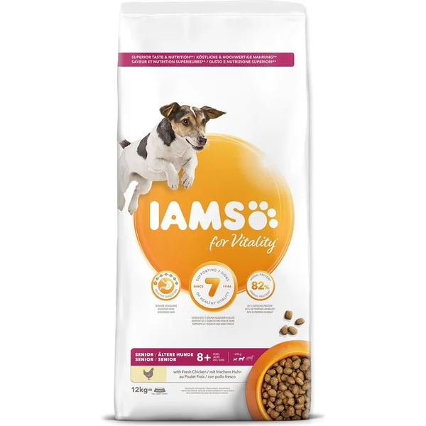 IAMS Chien Senior Petit & Moyen Poulet 12kg