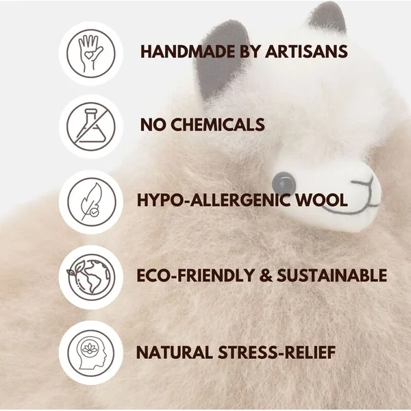 INKARI Peluche Alpaga Medium Sahara 32cm