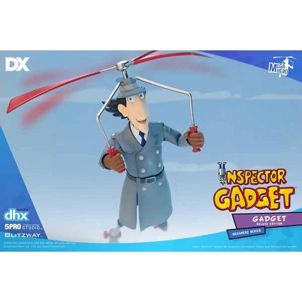 INSPECTEUR GADGET: INSPECTEUR GADGET, SOPHIE, FINOT ET INSPECTEUR-CHEF GONTIER "MEGAHERO" DELUXE VERSION