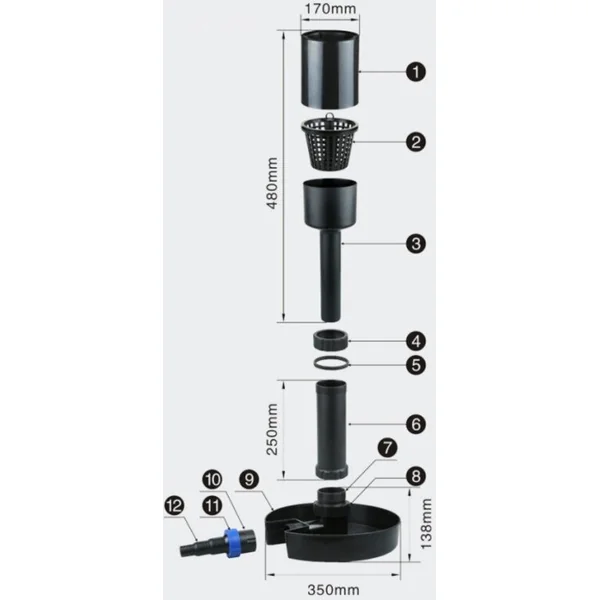 INVITAL Skim 40 pour étangs