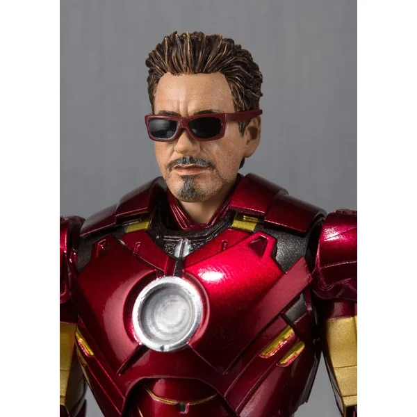 IRON MAN MARK V HALL OF ARMOR SET FIGURINE IRON MAN 2 TAMASHII NATIONS 14 CM