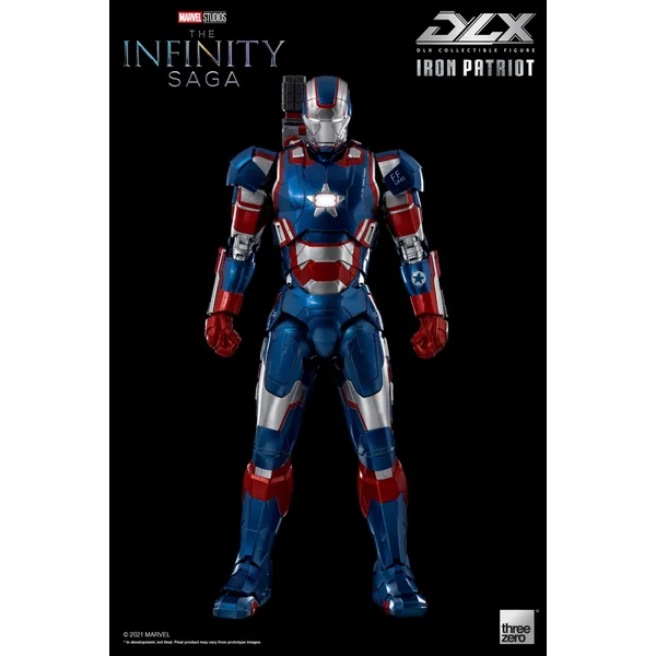 Iron Patriot figurine 1/12 Infinity Saga DLX Threezero 17 cm