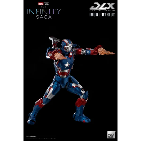 Iron Patriot figurine 1/12 Infinity Saga DLX Threezero 17 cm