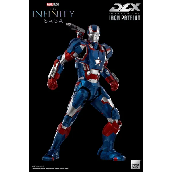 Iron Patriot figurine 1/12 Infinity Saga DLX Threezero 17 cm