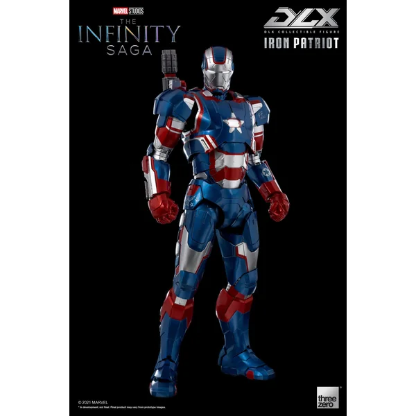Iron Patriot figurine 1/12 Infinity Saga DLX Threezero 17 cm