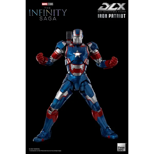 Iron Patriot figurine 1/12 Infinity Saga DLX Threezero 17 cm