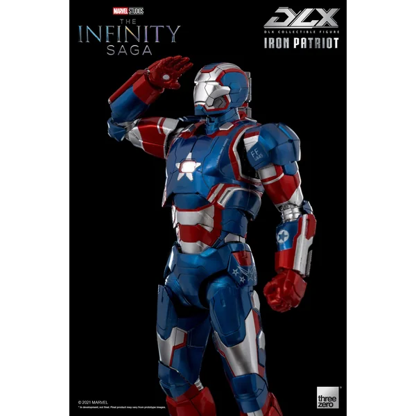 Iron Patriot figurine 1/12 Infinity Saga DLX Threezero 17 cm