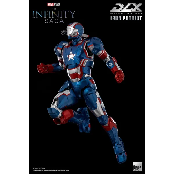 Iron Patriot figurine 1/12 Infinity Saga DLX Threezero 17 cm