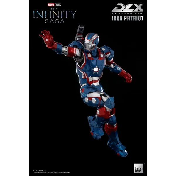 Iron Patriot figurine 1/12 Infinity Saga DLX Threezero 17 cm