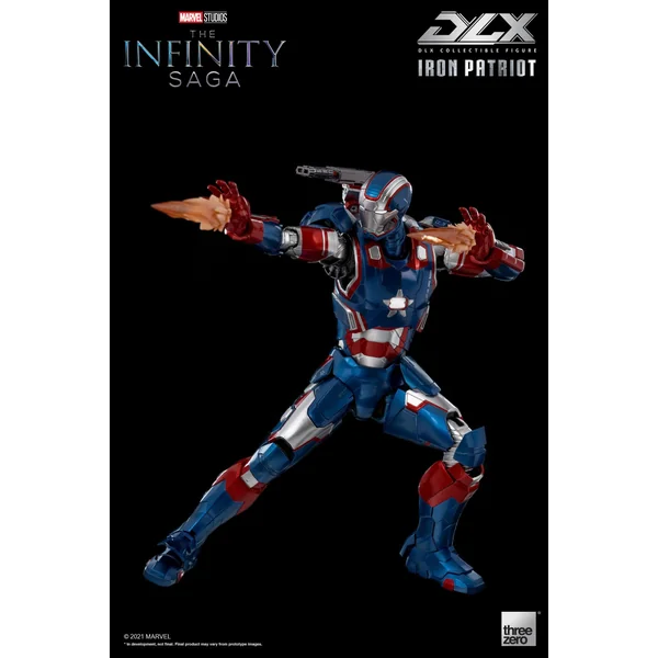 Iron Patriot figurine 1/12 Infinity Saga DLX Threezero 17 cm