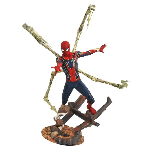 IRON SPIDER-MAN STATUE AVENGERS INFINITY WAR MARVEL PREMIER DIAMOND SELECT 30 CM