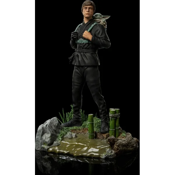 Iron Studios Star Wars: Le Livre de Boba Fett - Luke Skywalker et Grogu 1/10