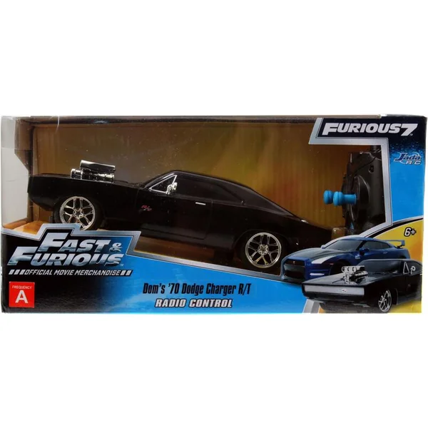 Jada Rapide et dangereux RC voiture 1970 Dodge Charger 1:24