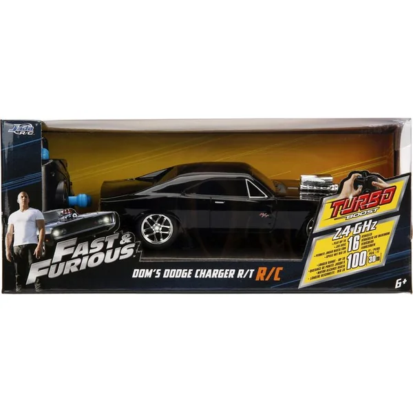 Jada Rapide et dangereux RC voiture 1970 Dodge Charger 1:24