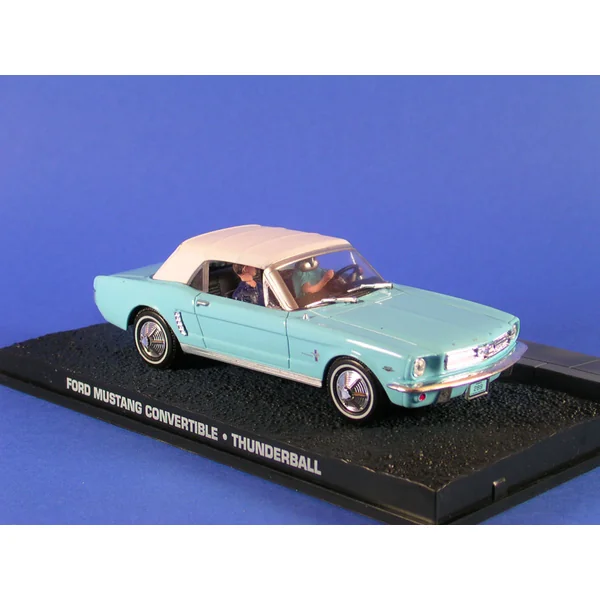 JAMES BOND, THUNDERBALL: FORD MUSTANG CONVERTIBLE - véhicule miniature 1/43°
